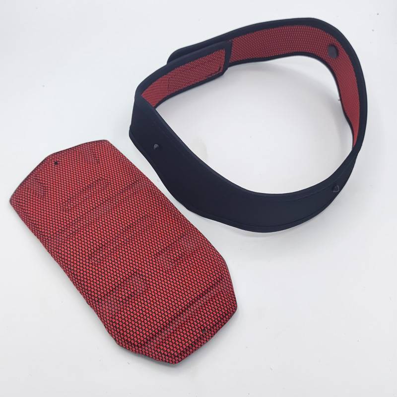 State sign red, head top, head belt, nails